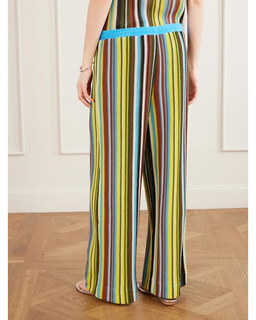Staud Blue Valley Striped Knitted Top