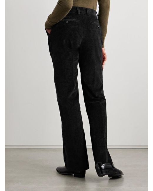 Bally Black Cotton-Corduroy Flared Pants