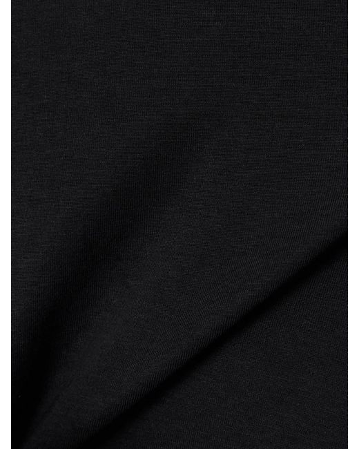 Totême  Black Garderob Tencel Lyocell And Organic Cotton-Blend Jersey T-Shirt