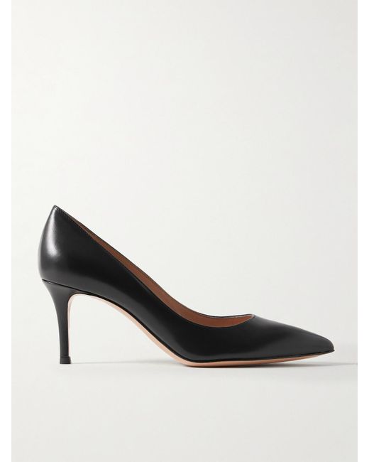 Gianvito Rossi Black Gianvito 70 Leather Pumps