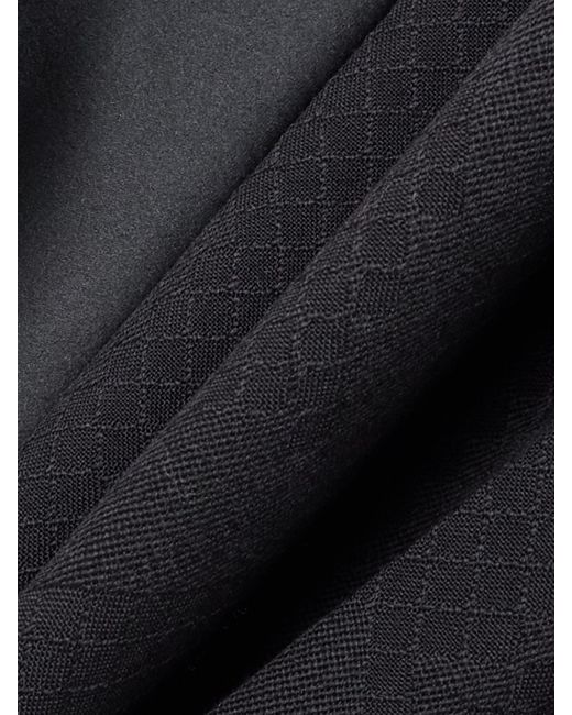 Pantalon En Laine Jacquard À Finitions En Satin Stella McCartney en coloris Black