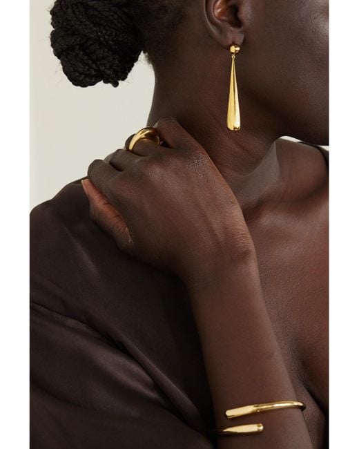 LIE STUDIO Metallic The Louise-Plated Earrings