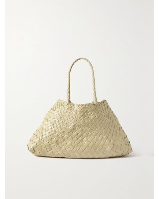 Dragon Diffusion Natural Santa Croce Big Woven Leather Tote