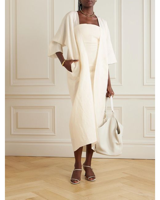 Cortana Natural Bambina Linen Coat