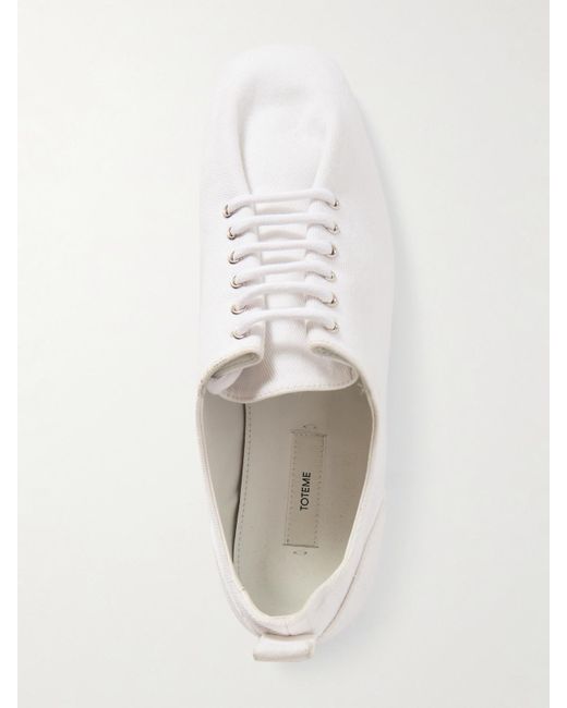 Totême Natural Recycled Cotton-Twill Sneakers