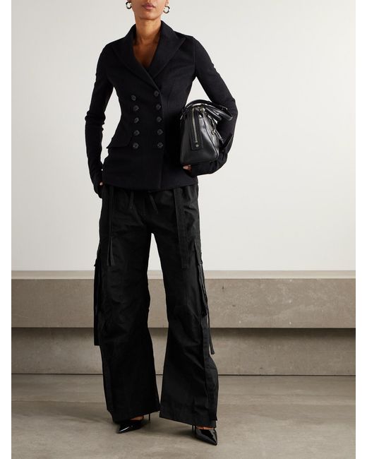 Dolce & Gabbana Black Wide Trousers