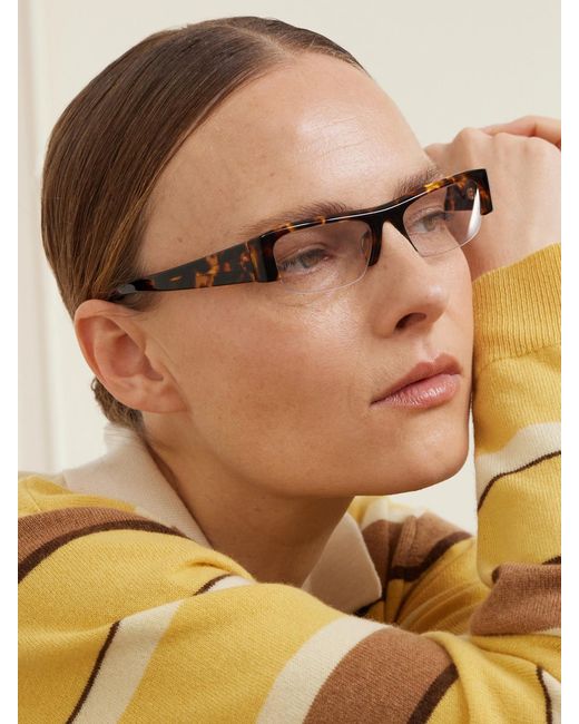 Miu Miu Multicolor Vedette Square-Frame Acetate Sunglasses