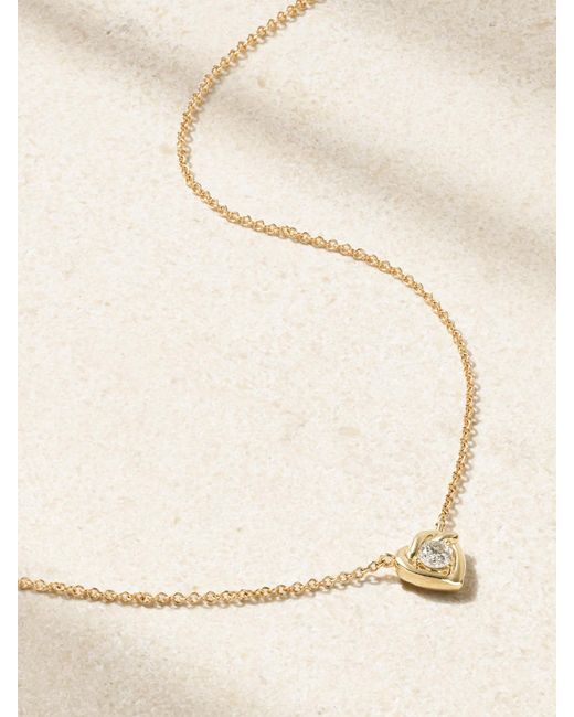 Collier En Or 10 Carats (416/1000) Et Diamant Tie The Knot STONE AND STRAND en coloris Natural