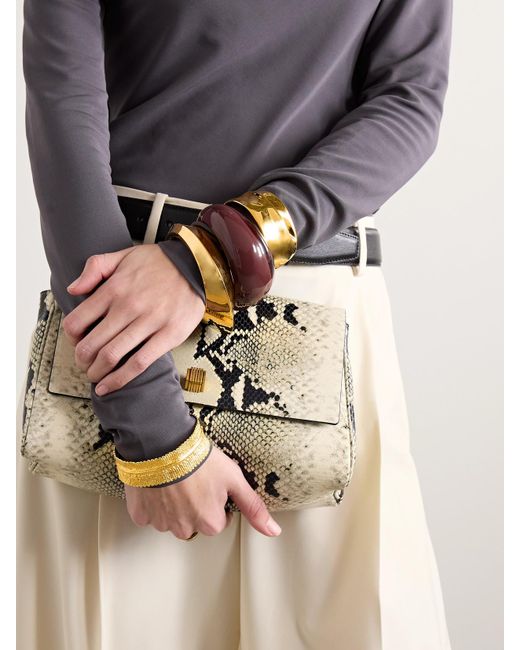 Completedworks Metallic Ridge-Plated Cuff