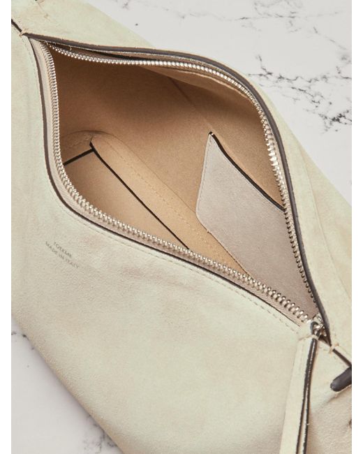 Totême  Natural Scoop Suede Clutch