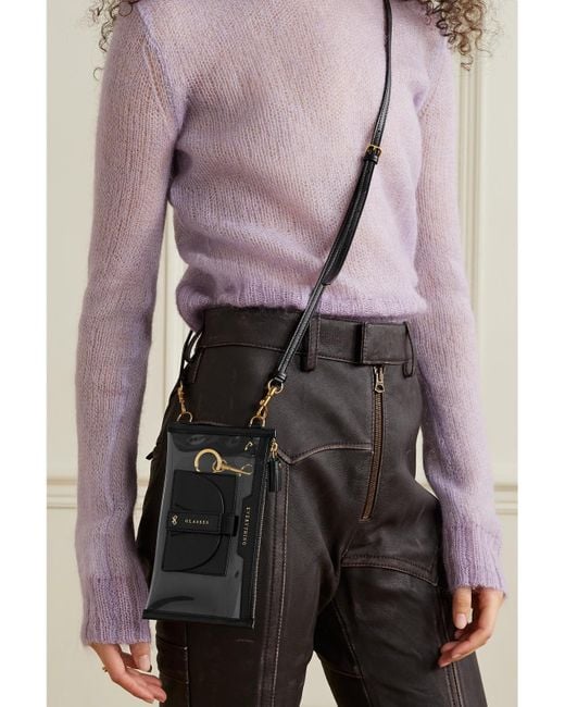 Anya Hindmarch White Everything Beutel Aus Tpu Und Recyceltem Shell Mit Lederbesatz