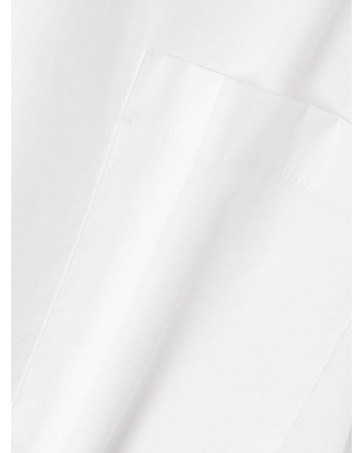 Marie Adam-Leenaerdt White Oversized Cotton-Poplin Shirt