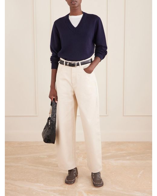 Rohe Blue Stretch-Wool Sweatshirt