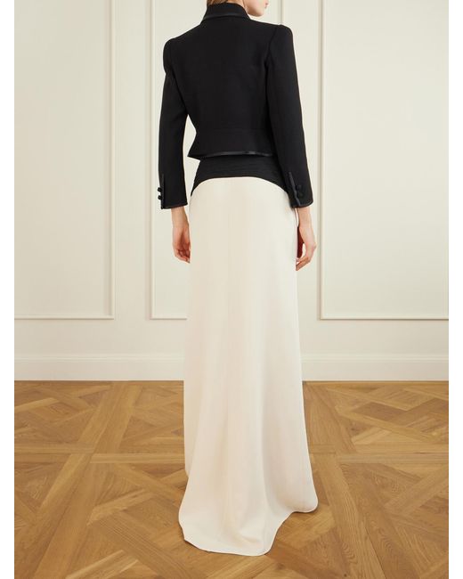 Valentino Garavani Black Bow-Embellished Wool Jacket