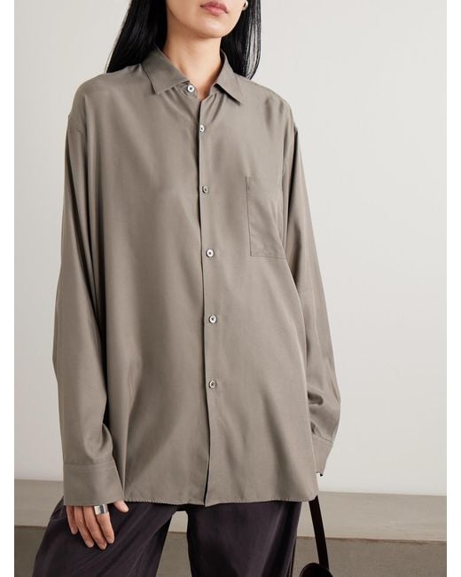 Ssstein Gray Twill Shirt