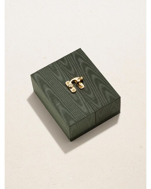 Marie Lichtenberg Natural Check Locket 18-Karat, Emerald And Diamond Necklace