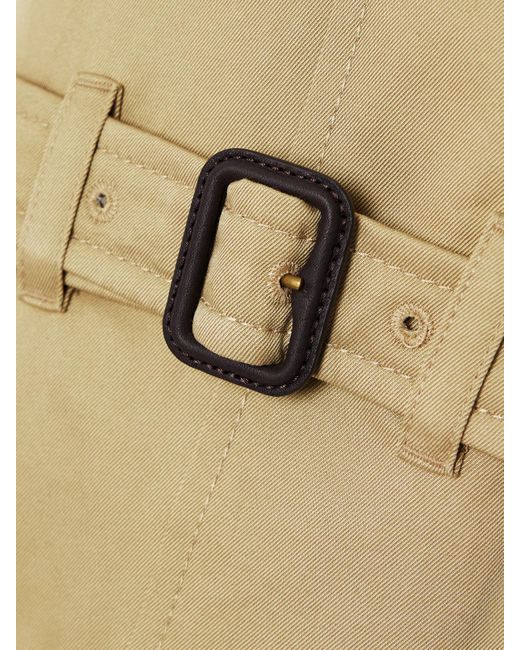 Burberry Natural Castleford Double-Breasted Cotton-Gabardine Trench Coat