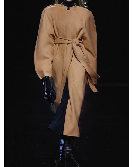 Khaite Natural Rothen Oversized Belted Wool Coat