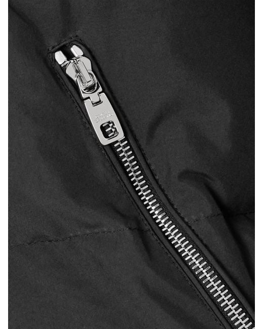 Dolce & Gabbana Black Wattierte Jacke Aus Gestepptem Shell