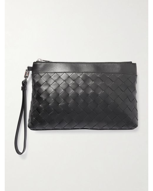 Bottega Veneta Black Prism Beutel Aus Intrecciato-Leder