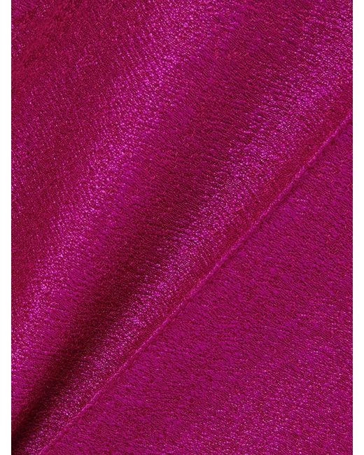 D'Estree Pink Yoshi Crepe Wide-Leg Pants