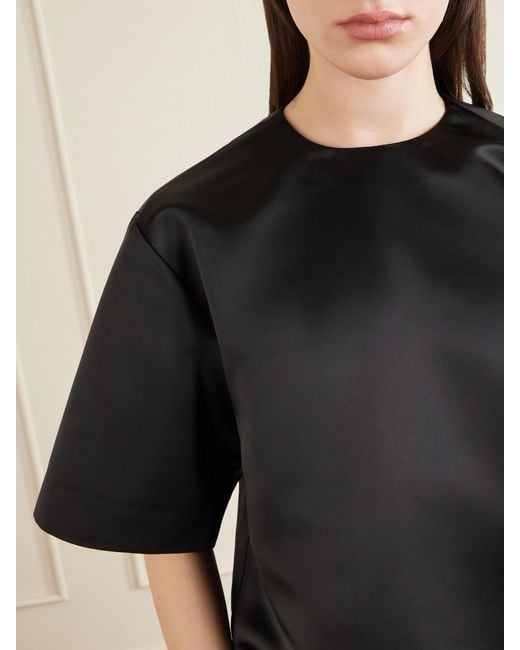 Totême Blue Duchesse-Satin Blouse