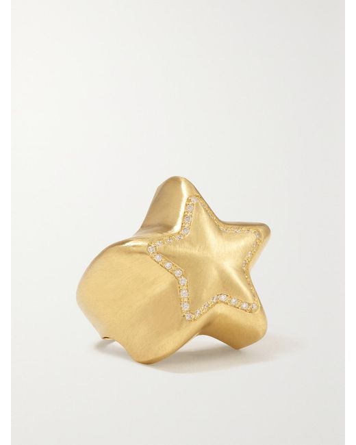 Lauren Rubinski Metallic 14-Karat Diamond Ring