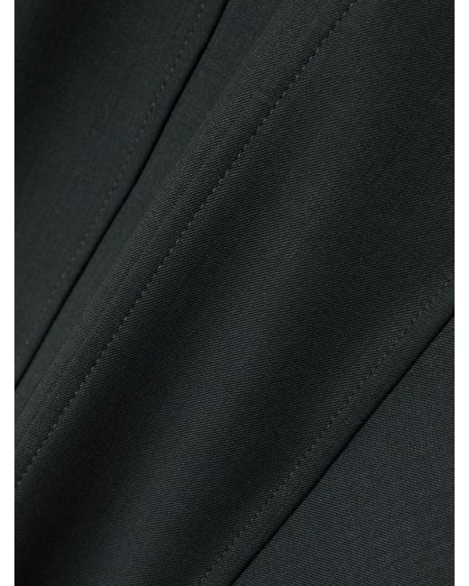 Jean Paul Gaultier Black Wool-Blend Twill Leggings