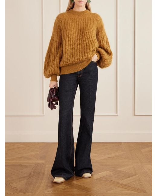 Zimmermann Natural Valiant Mohair-Blend Sweater