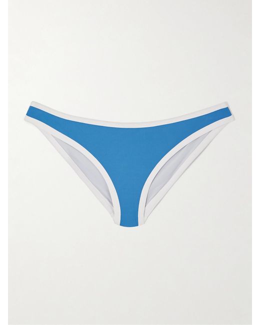 Marysia Swim Blue Ligne Zweifarbiges Bikini-Höschen