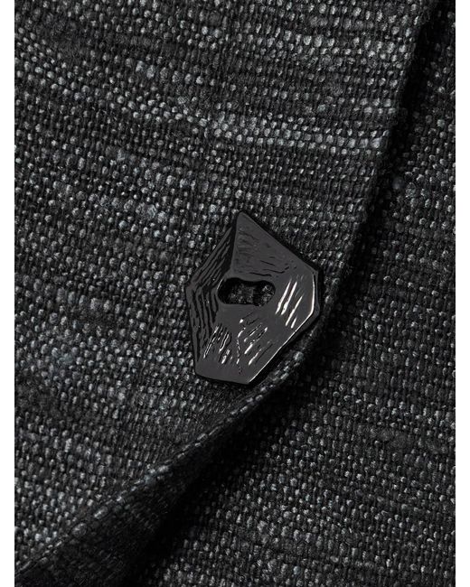 Violante Nessi Black Corot Silk-Tweed Midi Skirt