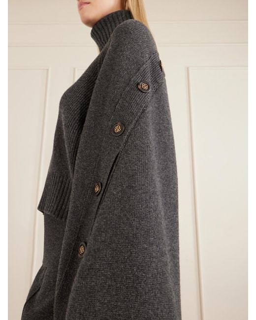 Zimmermann Black Valiant Merino Wool Turtleneck Sweater