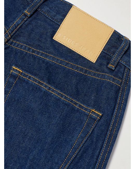 B Sides Blue Charlot Mid-Rise Wide-Leg Jeans