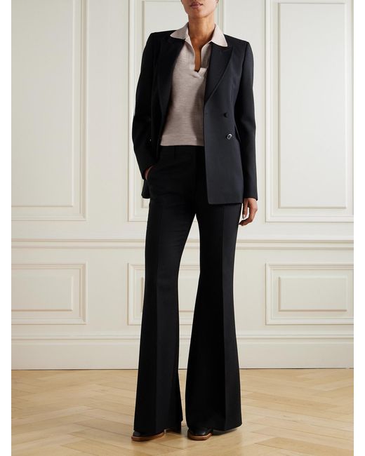 Gabriela Hearst Natural Frank Cashmere And Silk-Blend Polo Shirt