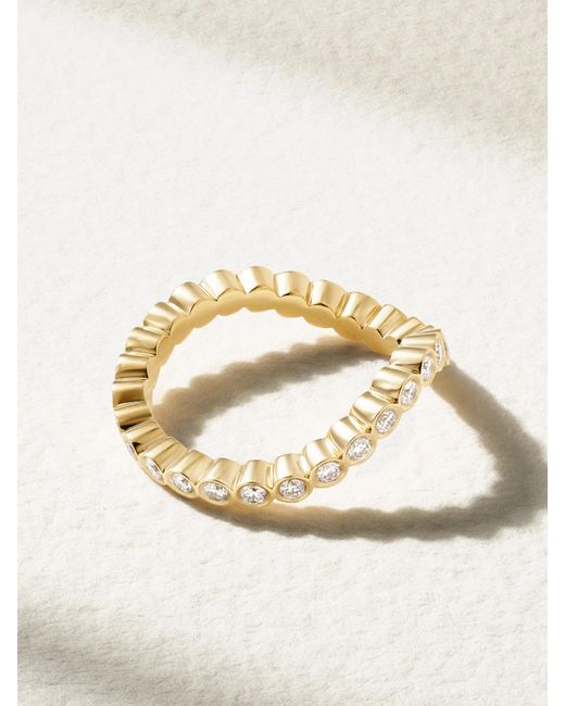Sophie Bille Brahe Natural Courant Sky 18-Karat Recycled Diamond Ring