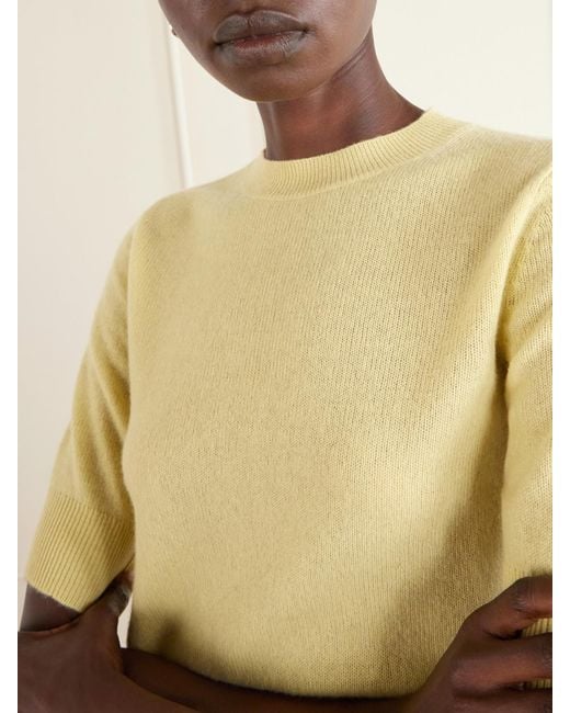 LeKasha Yellow Chypre Cashmere Sweater