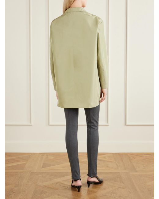 Jil Sander Green Oversized Shell Jacket