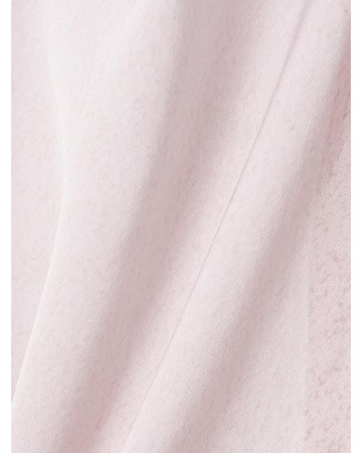 Jean Paul Gaultier Pink Maxikleid Aus Jersey Mit Trompe-L'Œil-Print