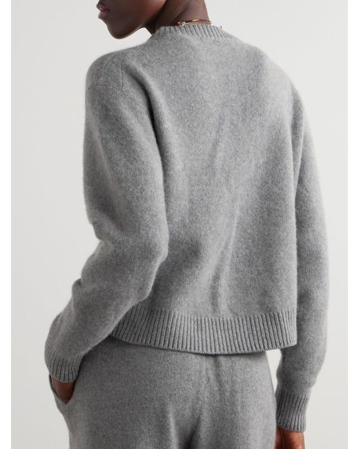 The Elder Statesman Gray Tes Cashmere Cardigan