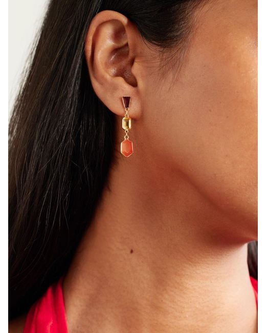 JIA JIA Gray Chakra Multi-Stone Earrings