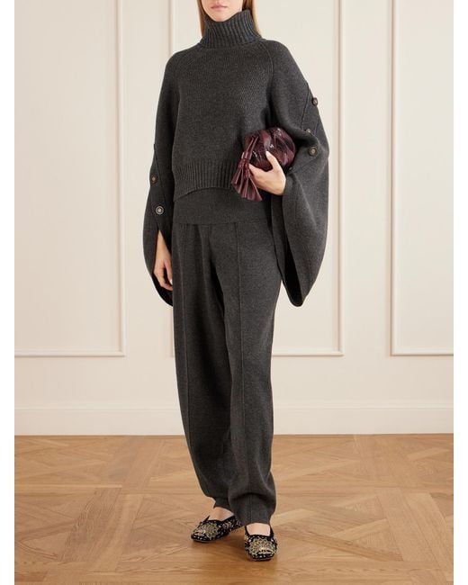 Zimmermann Black Valiant Merino Wool Turtleneck Sweater