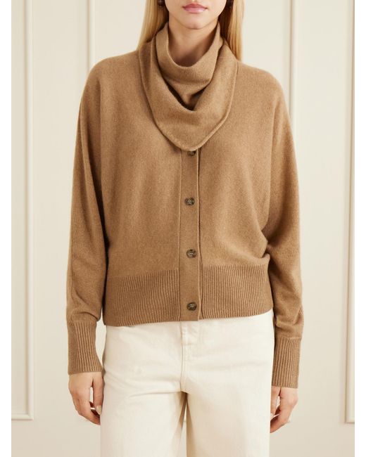LeKasha Natural Lyss Organic Cashmere Cardigan