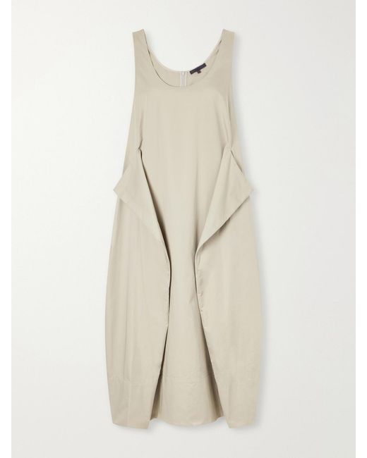 Tibi Natural Cotton-Poplin Midi Dress