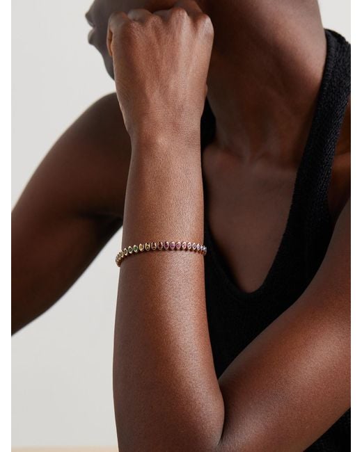 Faberge Natural Colours Of Love Tennisarmband Aus 18 Karat Roségold Mit Mehreren Steinen