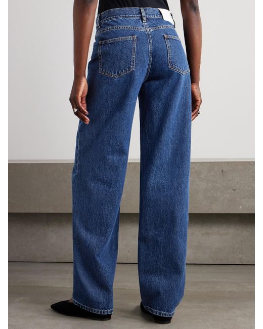 Loulou de Saison Blue Samur High-Rise Straight-Leg Jeans