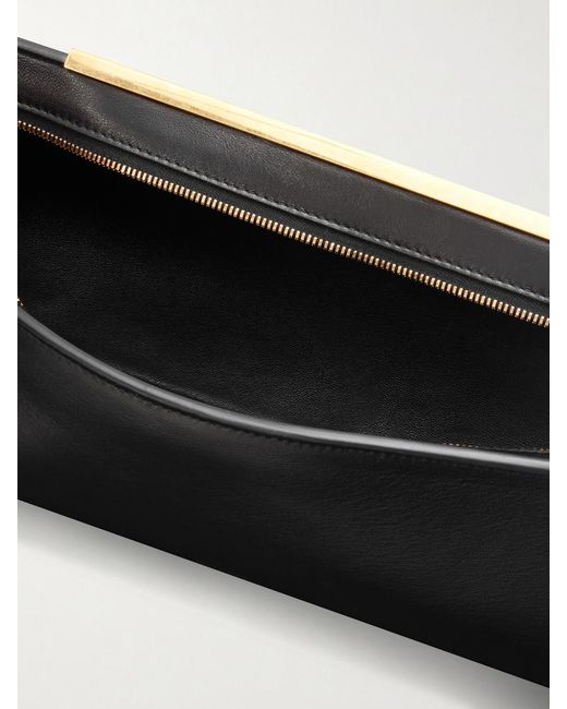 Khaite Black Lamb Leather Clutch