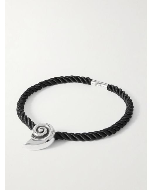 Sophie Buhai Metallic Nautilus And Rope Necklace