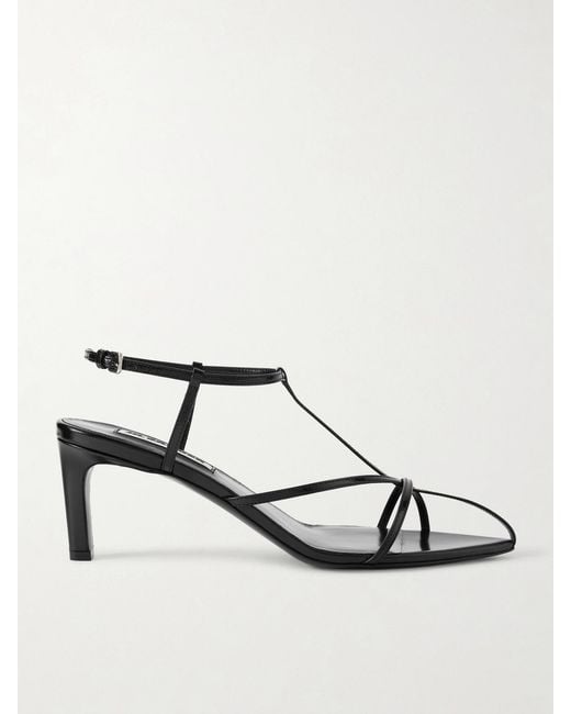 Jil Sander Metallic Leather Sandals