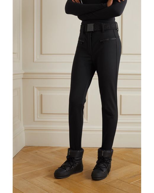Goldbergh Black Paris Belted Stirrup Ski Pants
