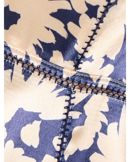 Ulla Johnson White Evie Maxikleid Aus Satin Mit Blumenprint